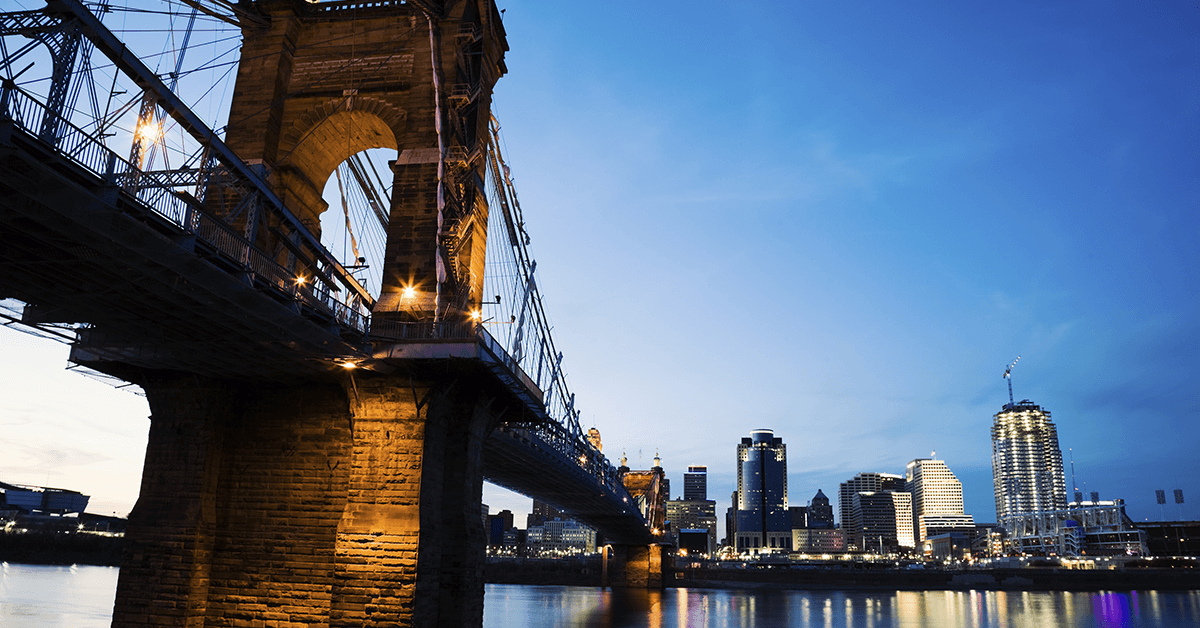 City of Cincinnati and the Ohio River